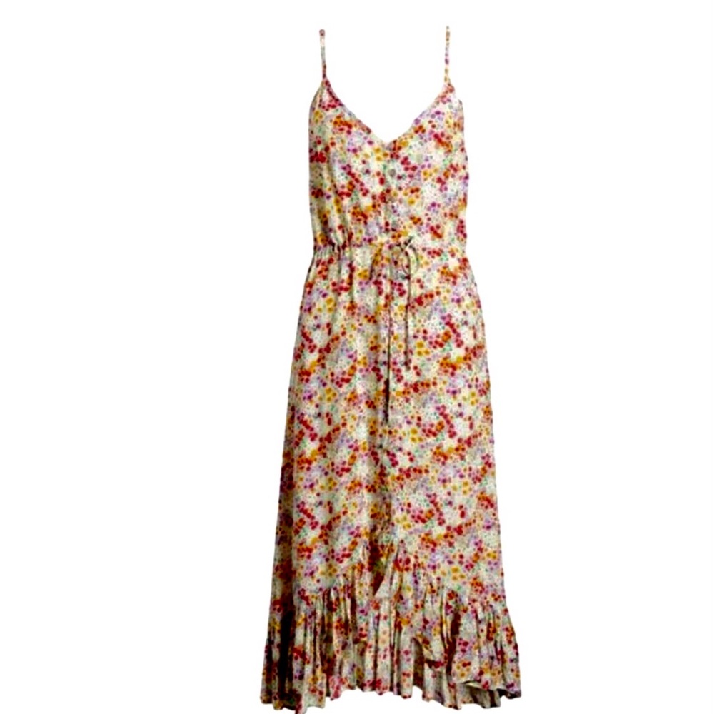 Rails Pink and Red Ruffled Tiered Sundress